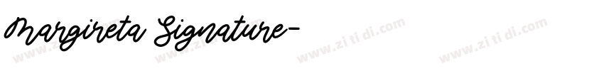 Margireta Signature字体转换